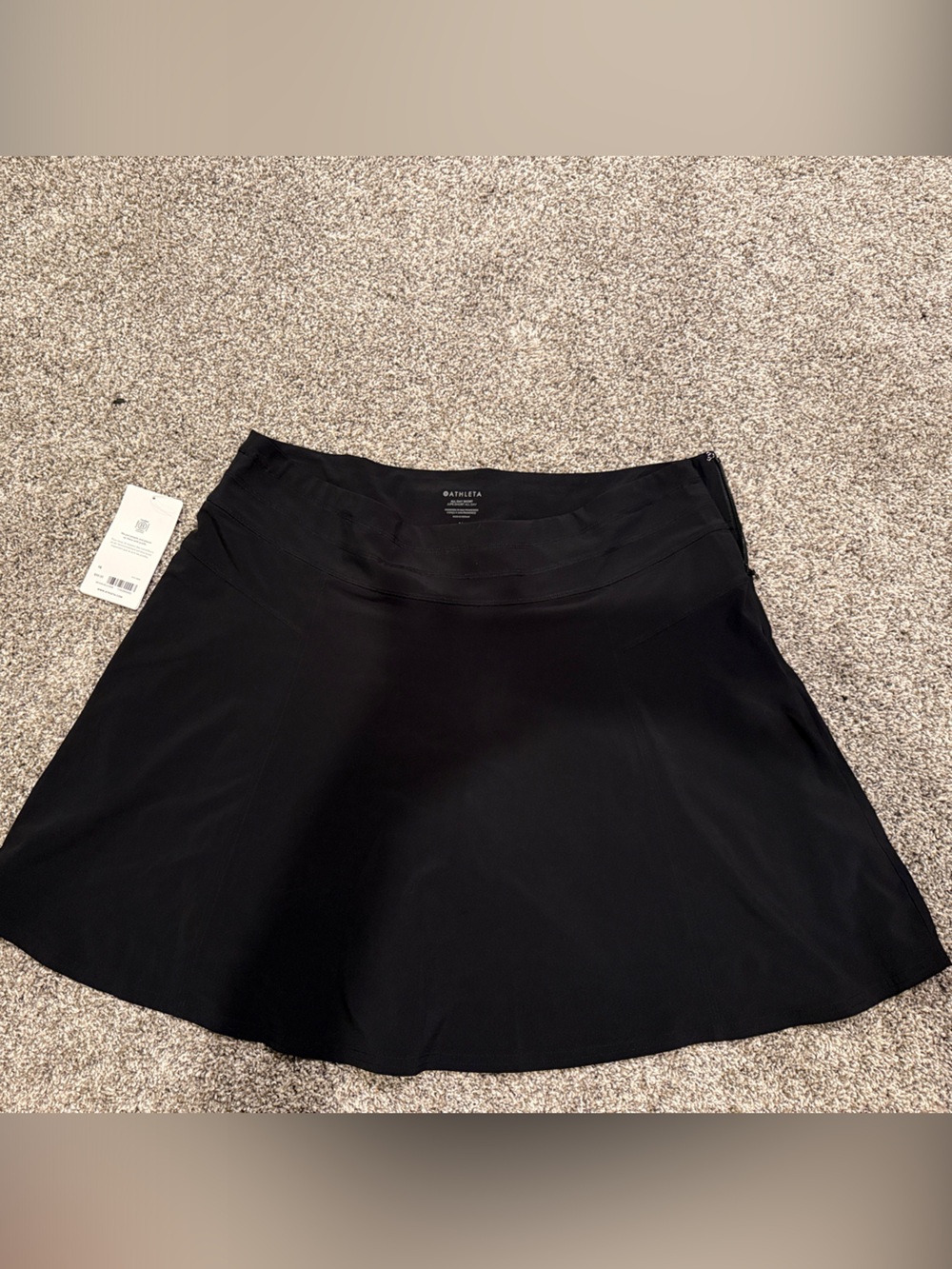 Athleta Black Circle Skirt with Smooth Waistband